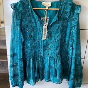 Cleobella boho style blouse, L, new with tags